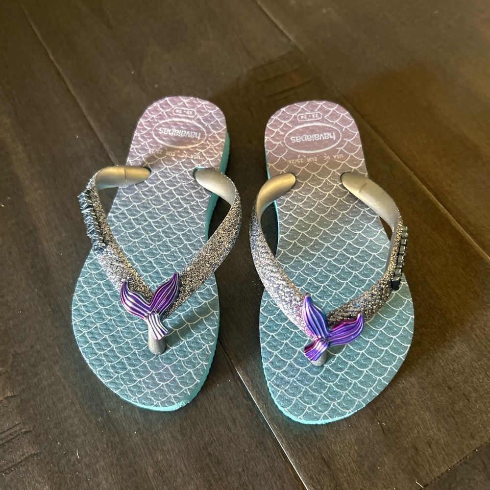 Mermaid Havaianas flip flops
